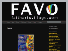 Tablet Screenshot of faithartsvillage.com